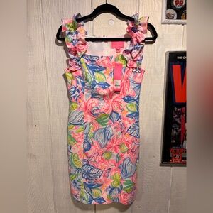 Lilly Pulitzer Pink and Blue Floral Dress
